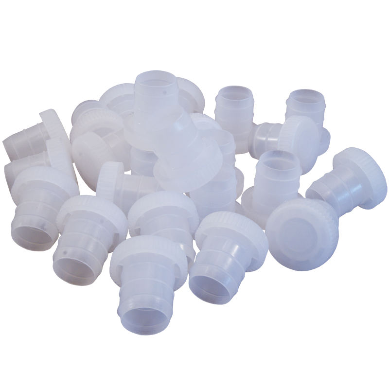 Plastic Wine Bottle Corks / Stoppers Pack Of 24 Push Fit For Wine