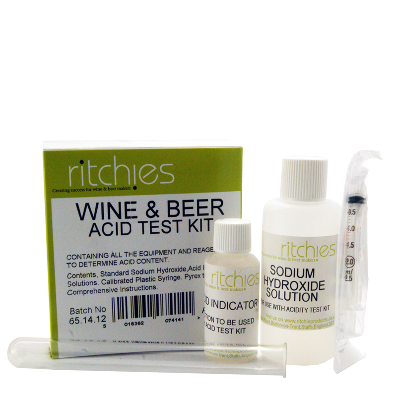Wine & Beer Acid Test Kit Titration Kit For Acidity Of Home Made Wine