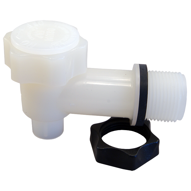 Plastic Drum Tap & Back Nut For Home Brew Fermenters And King Keg