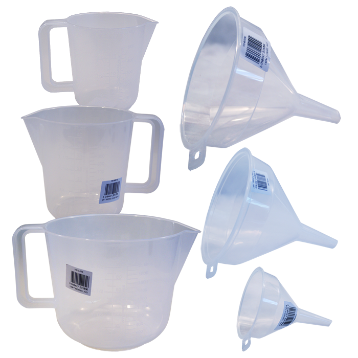 6 Piece Plastic Jug and Funnel Set Food Grade Ideal For Homebrew Wine Making eBay