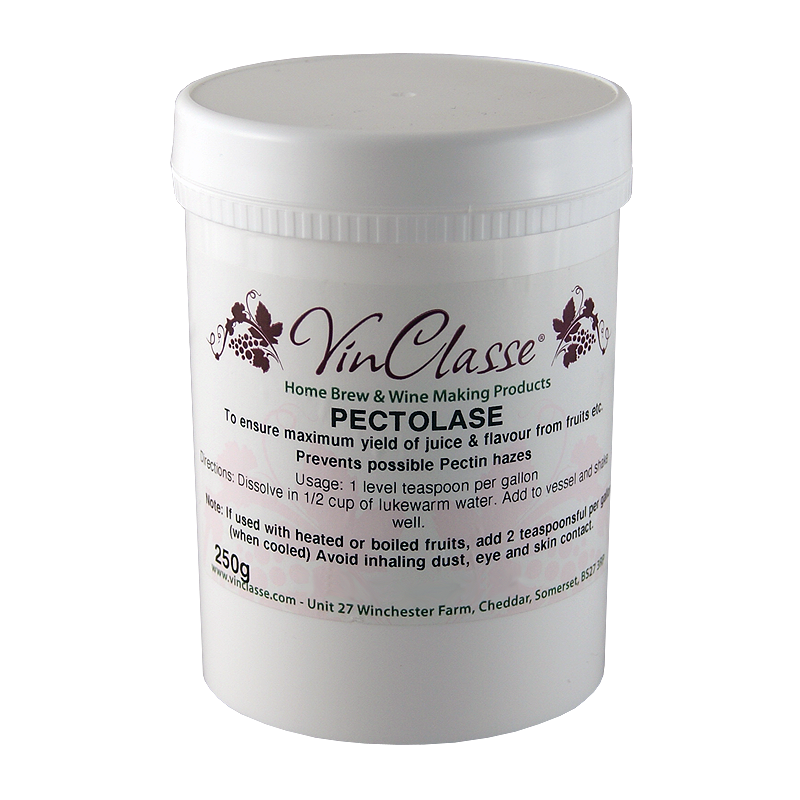 VinClasse Pectolase Pectinase Pectin Enzyme 250g Tub For Wine Making