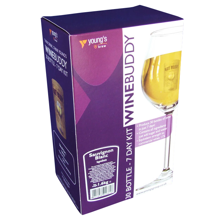 ... Winebuddy 30 Bottle Refill - Sauvignon Blanc White Wine Ingredient Kit