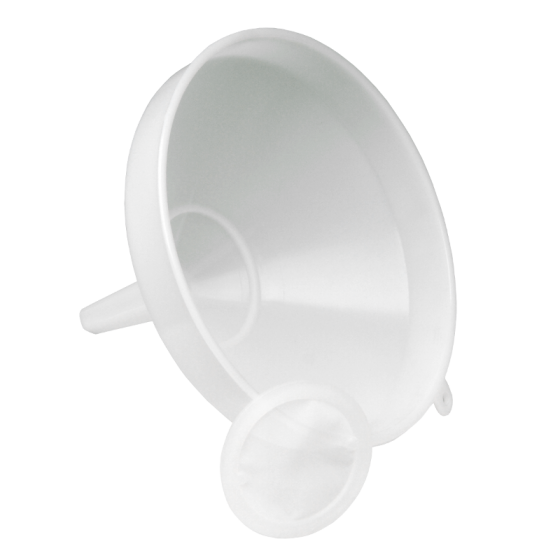 21 Cm - 8 Inch Heavy Duty Plastic Funnel With Strainer