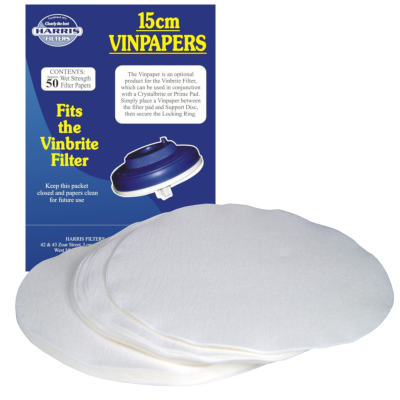 Vinbrite Filter Papers Pack Of  50 - (15cm)