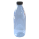 Clear P.E.T Plastic Juice Bottle With Cap - 500ml - Box Of 90