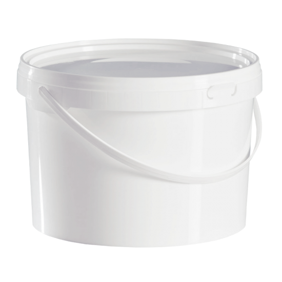 2.5 Litre Food Grade Plastic Bucket With Lid - Multipurpose