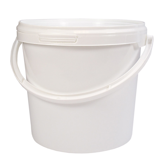 2.5 Litre (Small) - Food Grade Plastic Bucket With Lid - Multipurpose