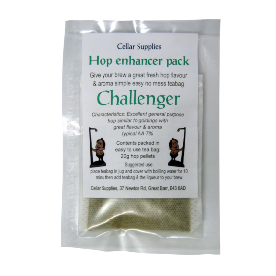 Tea Bag Hop Enhancer Pack - 20g Challenger Hop Pellets