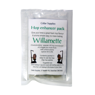 Tea Bag Hop Enhancer Pack - 20g Willamette Hop Pellets