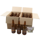 Brown Glass Beer Bottles x 24 With Crown Caps