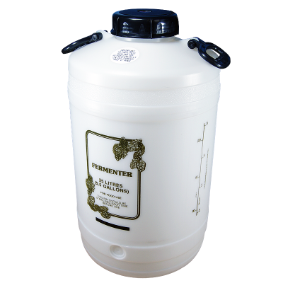 25 Litre Wide Neck Wine Fermenter With 4 Inch Cap