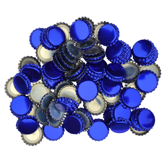 Pack Of 1000 - 26mm Crown Bottle Caps - Blue