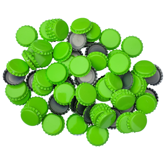 Pack Of 1000 - 26mm Crown Bottle Caps - Light Green