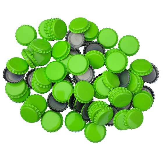 100 x Crown Caps - Light Green