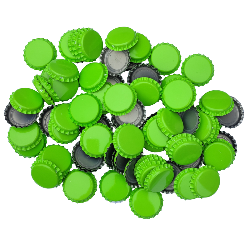 Pack Of 1000 26mm Crown Bottle Caps Light Green Balliihoo