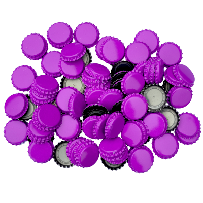 250 Crown Bottle Caps - Purple