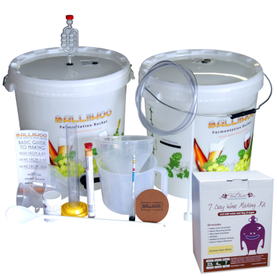 Balliihoo Wine Basic Starter Equipment For 30 Bottle Homebrew 23 Litre Kits Balliihoo Wine Basic Starter Equipment For 30 Bottle Homebrew 23 Litre Kits