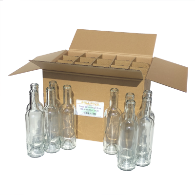 375ml / Half Size Clear Glass Wine Bottles Pack Of 20