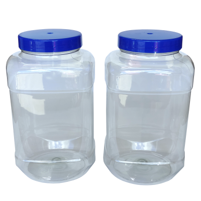 Large Plastic Sweet / Storage Jar With Screw Lid - Pack Of 2