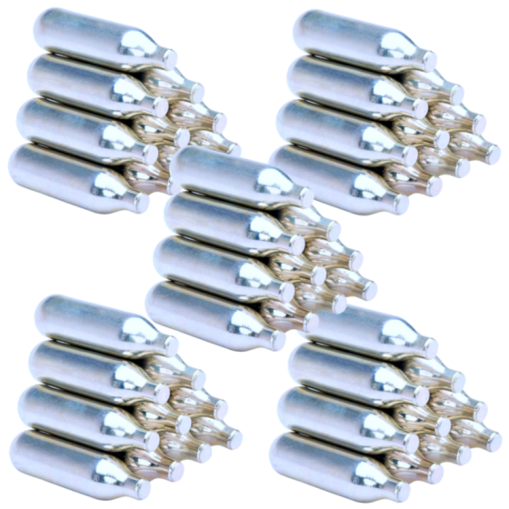 8 Gram Co2 Pressure Top Up Bulbs  / Cartridges  - Pack of 50