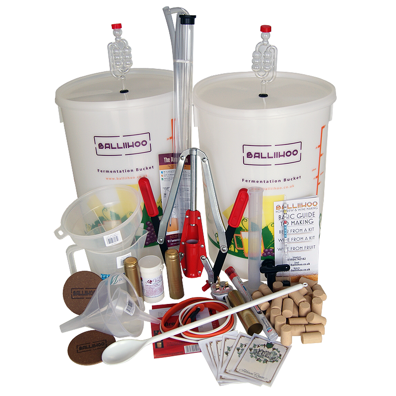 Homebrew Balliihoo Wine Basic Starter Equipment For 30 Bottle 23 Litre Kits Homebrew Balliihoo Wine Basic Starter Equipment For 30 Bottle 23 Litre Kits