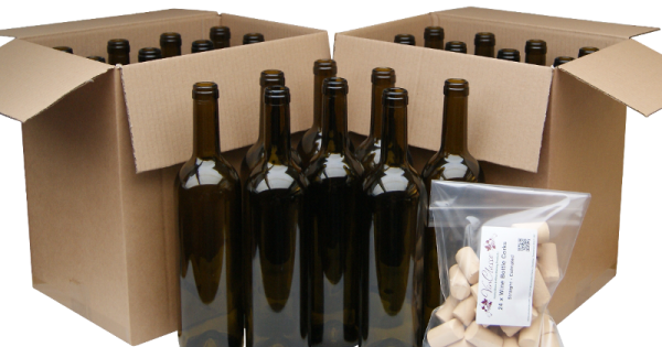 mit Korken 8 Stk Wine Bottles with/without Corks Empty Glass Bottles 750 ml Bottle Liquor Wine 3 Colours Green 