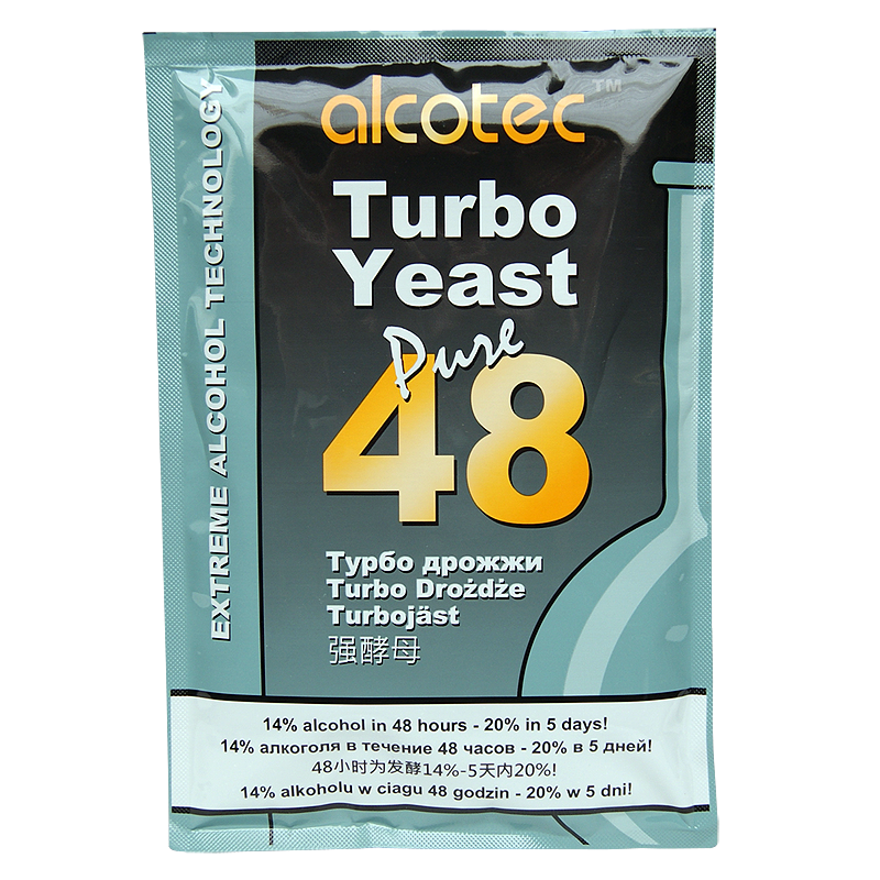 Alcotec 48 Hour Pure Turbo Super Yeast - Balliihoo