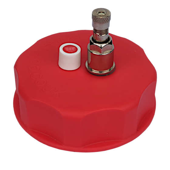 Balliihoo 2 Inch Co2 Control Cap - Barrel Cap With Vent,  Pressure Top Up and Test Valve