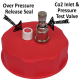 Balliihoo 2 Inch Co2 Control Cap - Barrel Cap With Vent,  Pressure Top Up and Test Valve