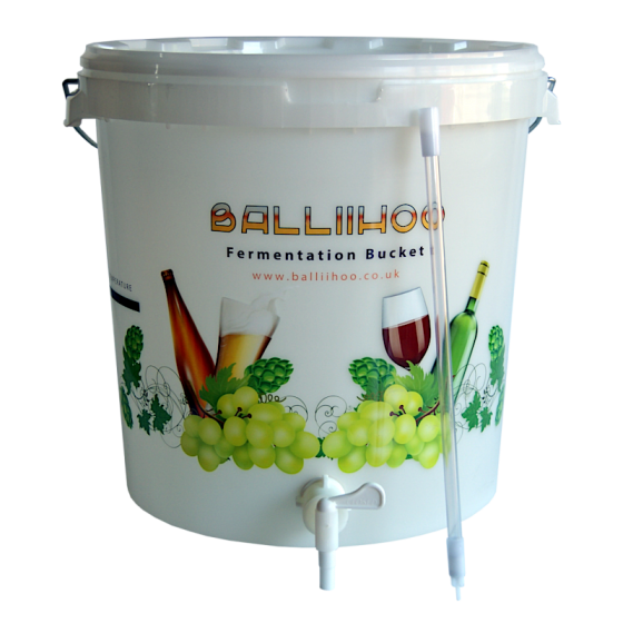 Balliihoo 30 Litre Fermentation Bucket With Tap And Bottling Stick