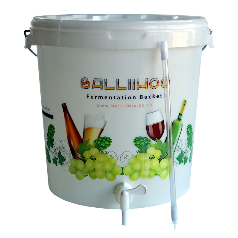 Balliihoo 30 Litre Fermentation Bucket With Tap And Bottling Stick