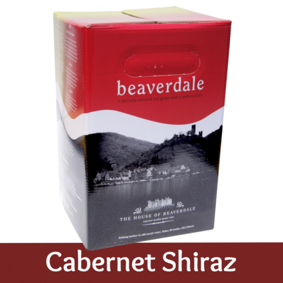 Beaverdale 30 Bottle Red Wine Ingredient Kit - Cabernet Shiraz