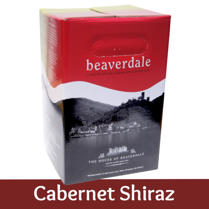 Beaverdale 30 Bottle Red Wine Ingredient Kit Shiraz Balliihoo