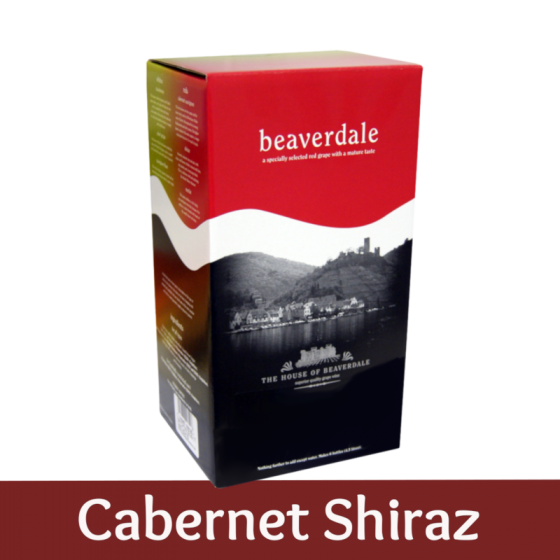 Beaverdale 6 Bottle Red Wine Ingredient Kit - Cabernet Shiraz