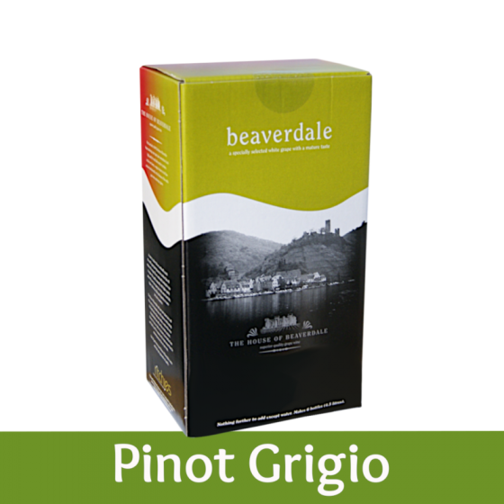 Beaverdale 6 Bottle White Wine Ingredient Kit - Pinot Grigio