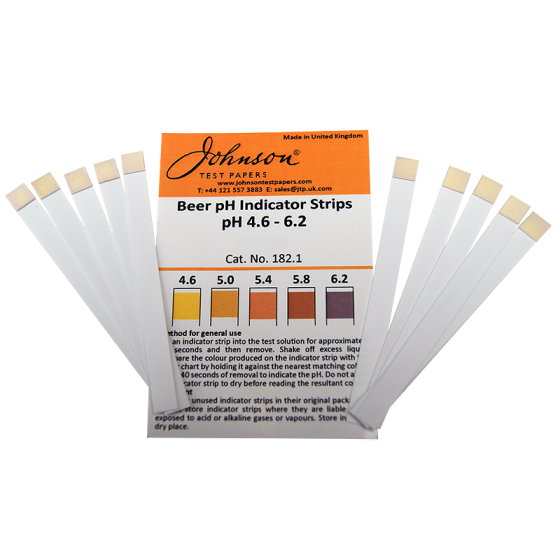 Beer Acid Test Strips - ph 4.6 to 6.2 - Pack Of 10