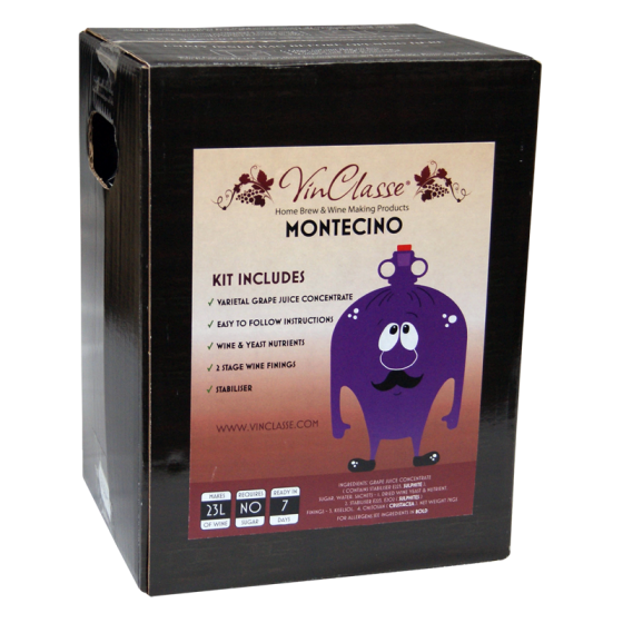 SPECIAL OFFER - VinClasse - Montecino - 30 Bottle Wine Ingredient Kit - Short BBE