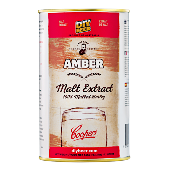 SPECIAL OFFER - Coopers Amber Malt Extract 1.5Kg - Dented Tin