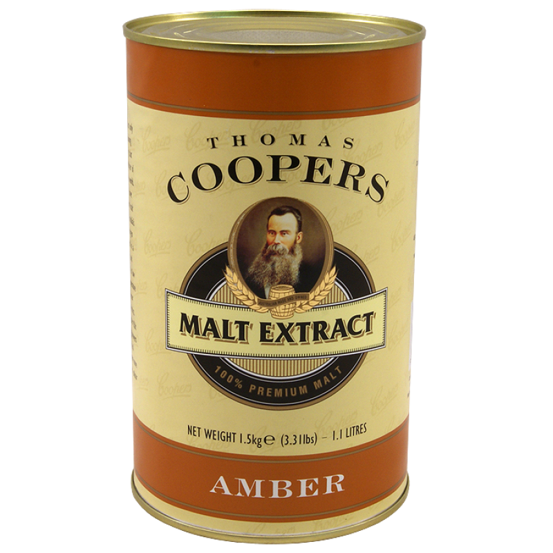 Coopers 1.5kg Tin Of Liquid Amber Malt Extract (medium) Balliihoo