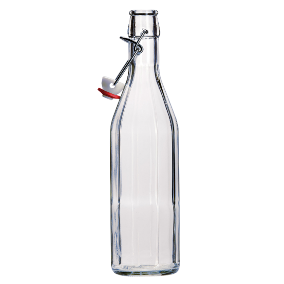 500ml Clear Costalata Swing Top Bottle