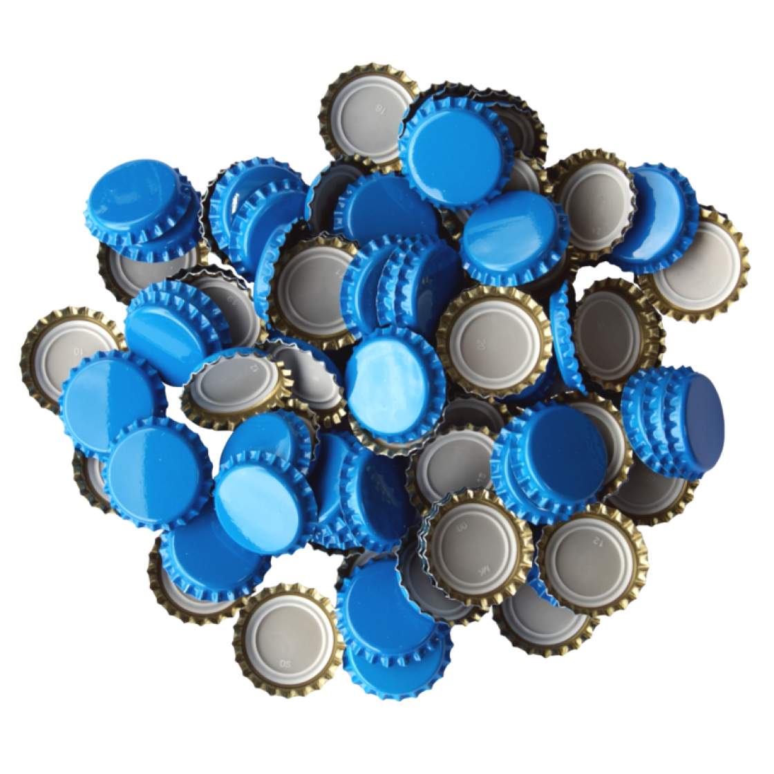 Pack Of 1000 26mm Crown Bottle Caps Sky Blue Balliihoo
