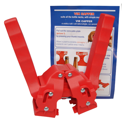 Heavy Duty Twin Lever Bottle Capper (Red)