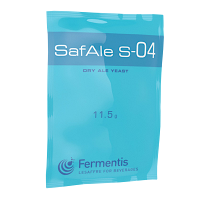 Fermentis Brewing Yeast - Safale S-04 - 11.5 Gram Sachet Of Dry Ale Yeast