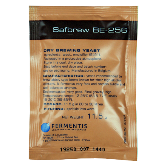 Fermentis Brewing Yeast - Safbrew BE 256 - Abbaye - 11g Sachet