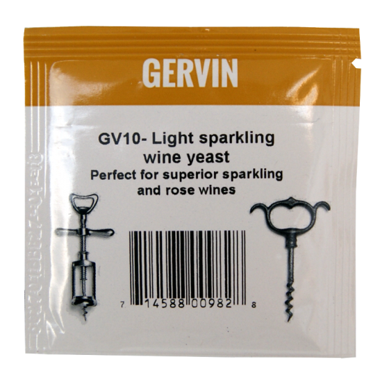 Gervin Yeast - GV10 Light Sparkling Wine Yeast