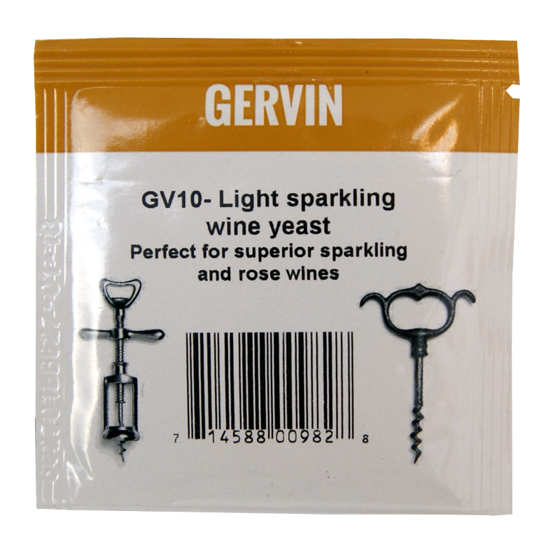 Gervin Yeast Gv10 Light Sparkling Wine Yeast Balliihoo
