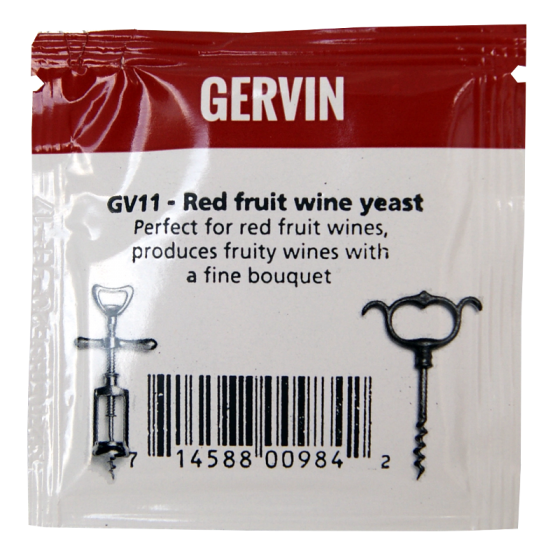 Gervin Yeast - GV11 Red Fruit Wine Yeast