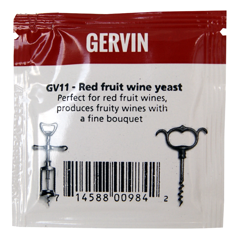 Gervin Yeast Gv11 Red Fruit Wine Yeast Balliihoo
