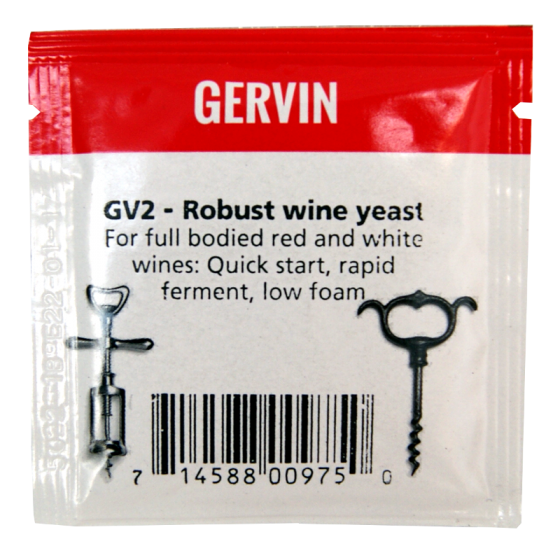 Gervin Yeast - GV2 Robust Wine Yeast