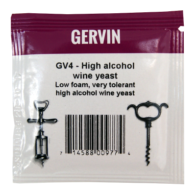 Gervin Yeast - GV4 High Alcohol Wine Yeast